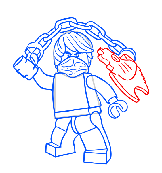 Ниндзяго Коул нарисовать