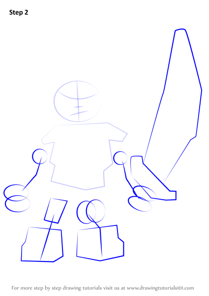 Нарисовать Ниндзяго по схеме