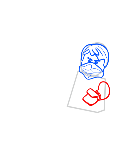 Поэтапное рисование лего Ниндзяго