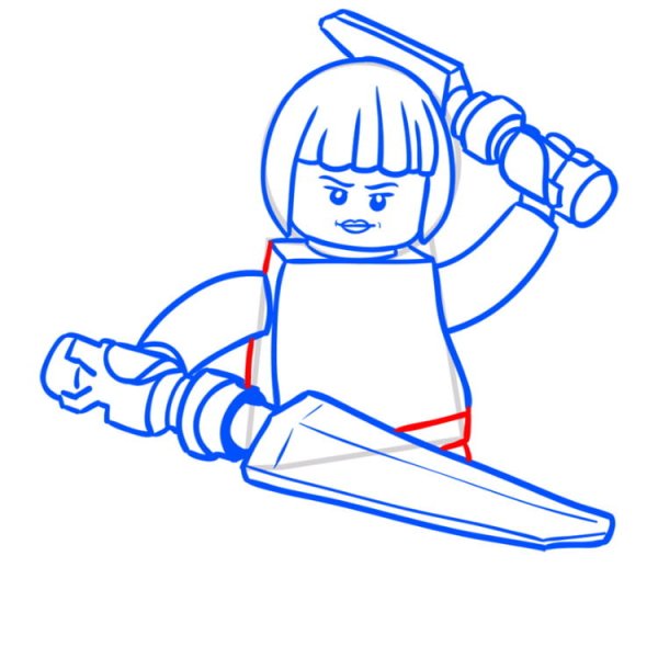 Раскраска Ниндзяго девочка