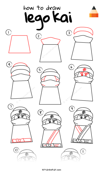 Уроки рисования Ninjago