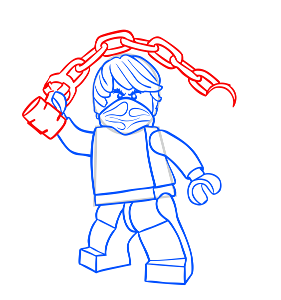 Ниндзяго Коул нарисовать