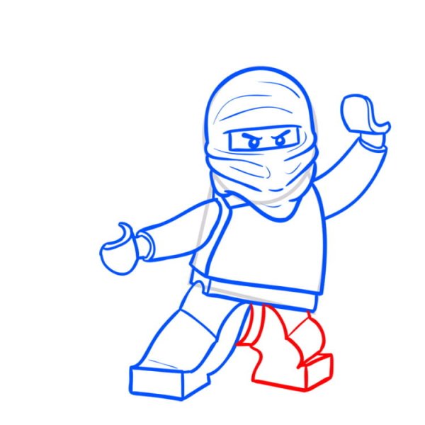 Лего Ниндзяго Зейн нарисовать