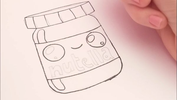 Нутелла раскраска для СКВИШИ