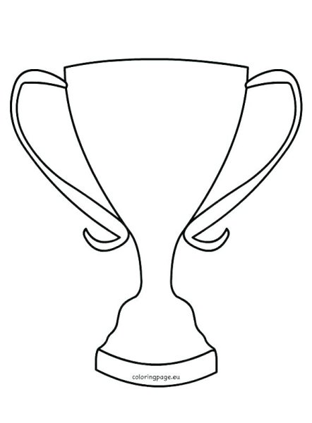 Раскраска Кубок 1 место