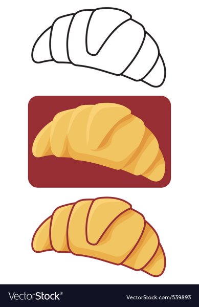 Круассан карандашом