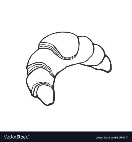 Круассан рисунок для детей