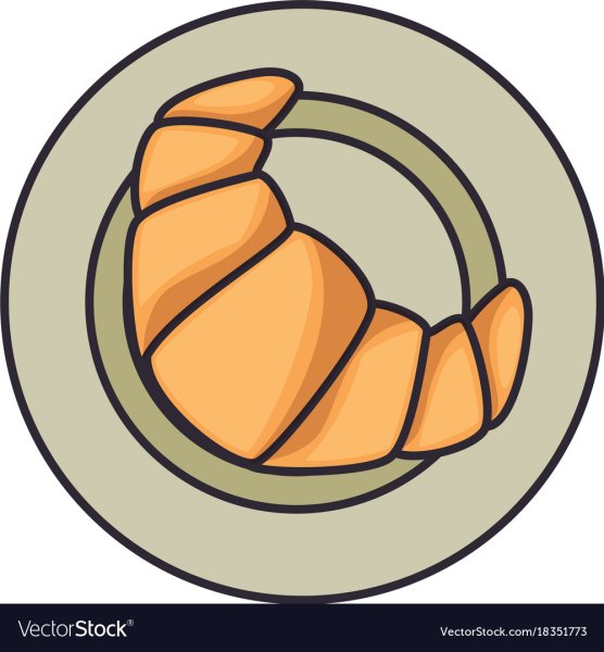 Круассан нарисованный