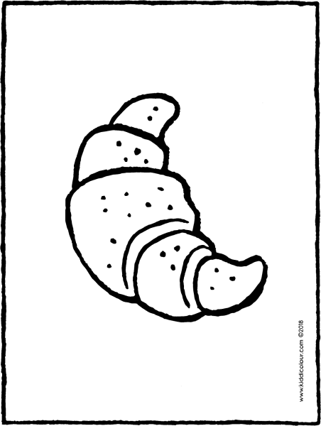 Круассан рисунок карандашом