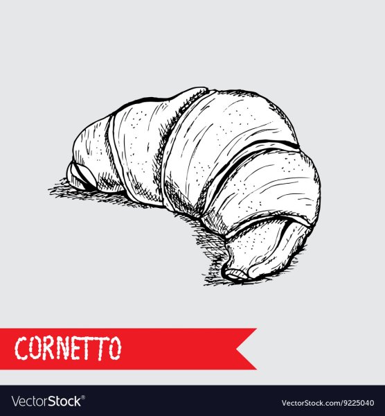 Круассаны набросок