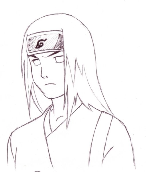 Неджи Хьюга для срисовки