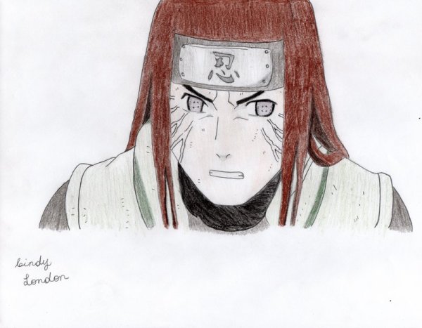 Неджи Хьюго карандашом