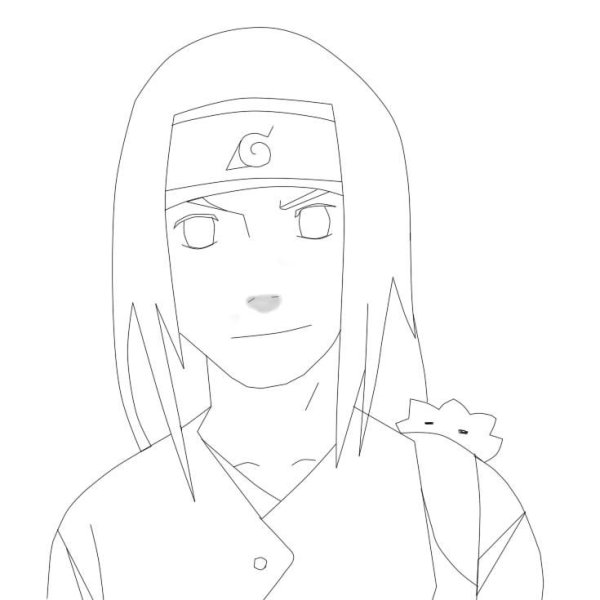 Раскраски Наруто Неджи