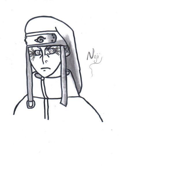 Неджи Хьюго карандашом