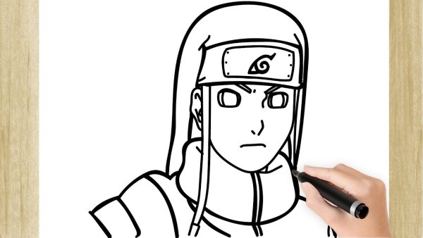 Неджи Хьюго для срисовки