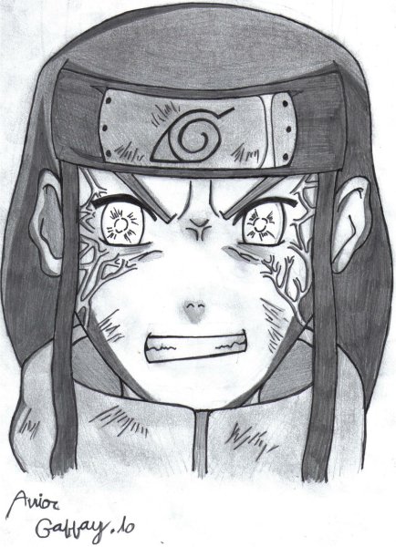 Неджи карандашом