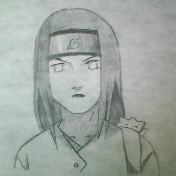 Неджи Хьюго карандашом