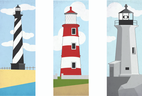 Маяк как нарисовать ребенку