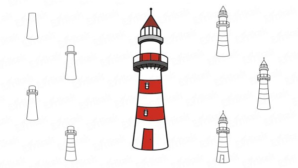 Маяк рисунок