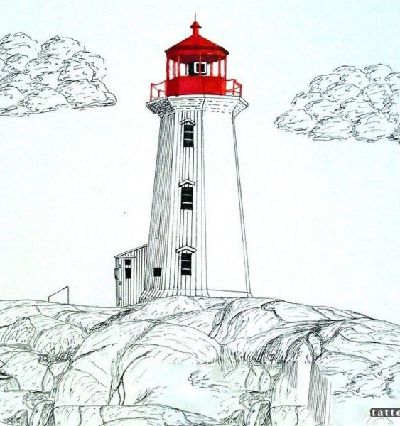 Маяк Херсонесский эскиз