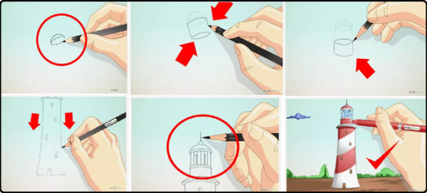 Видео как слепить поэтапно Маяк