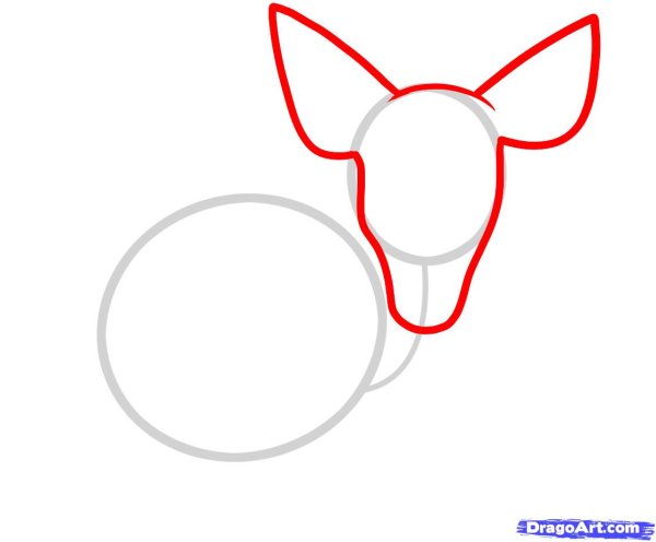 Рисунки для срисовки олень легкий