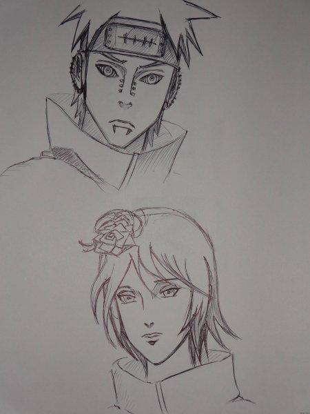 Конан и Пейн для срисовки