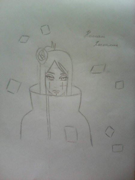 Конан рисунок Наруто