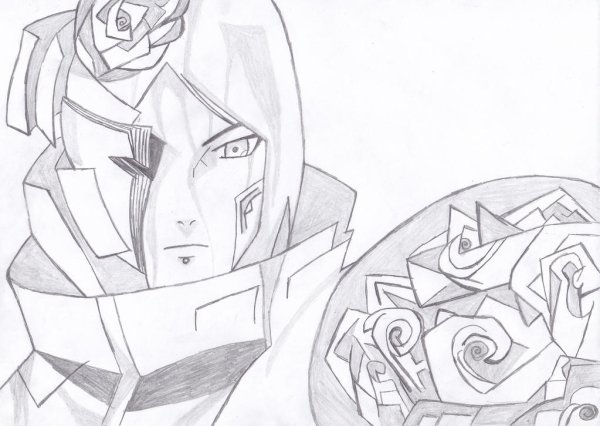Конан Наруто эскиз