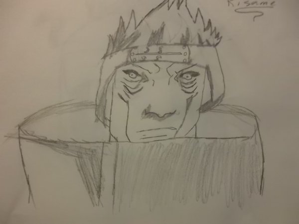 Наруто Кисаме карандашом
