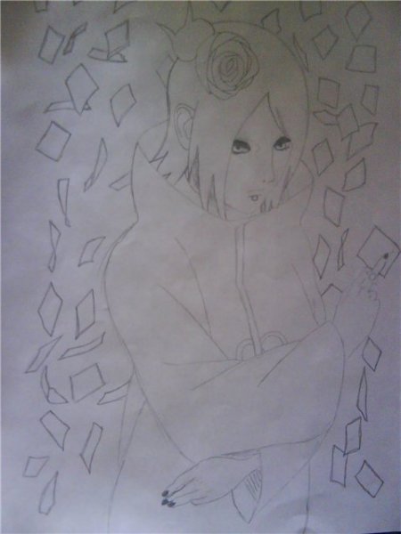 Рисунки аниме Наруто Конан