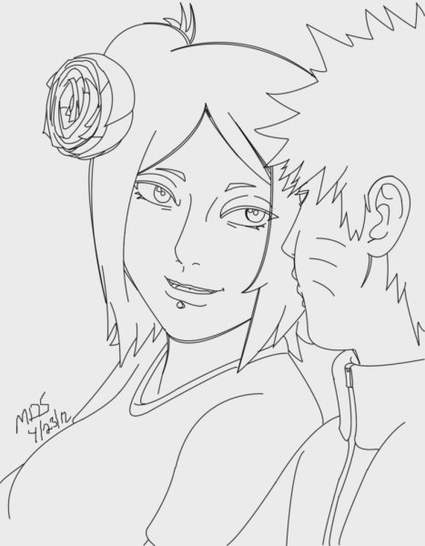 Наруто и Конан любовь