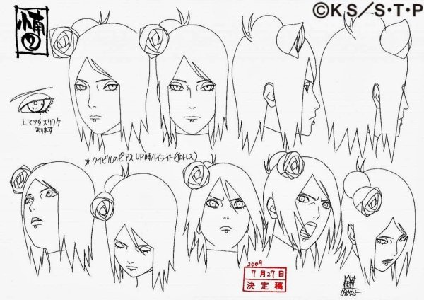 Наруто рисунки персонажей Акацуки