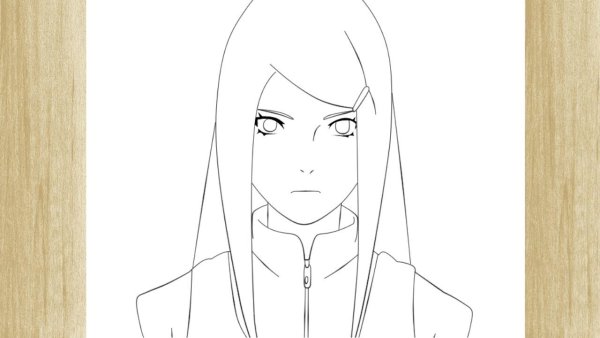 Раскраска Кушина Узумаки