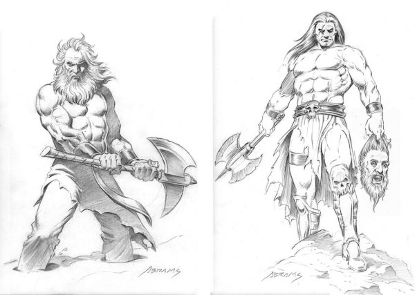 Друиды рисунок лёгкий