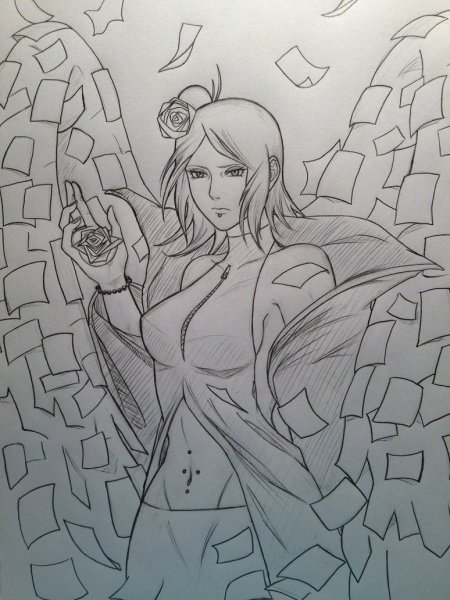 Наруто Конан скетч