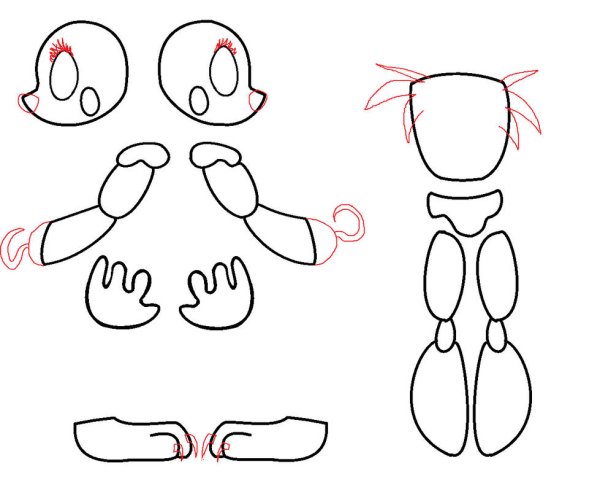 Раскраска АНИМАТРОНИКА Фокси