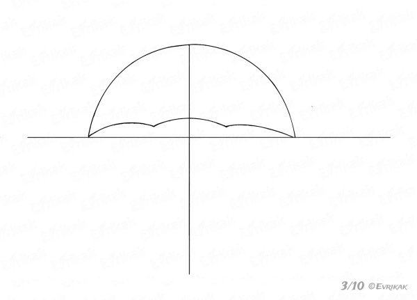 Зонтик нарисованный