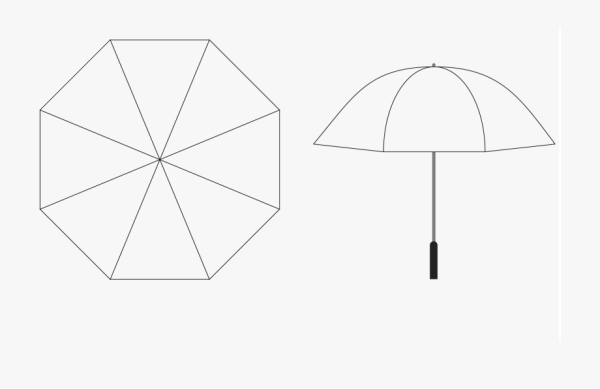 Руки держат зонт рисунок карандашом