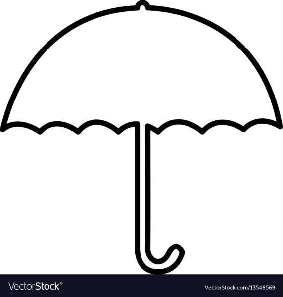 Трафарет зонта для аппликации