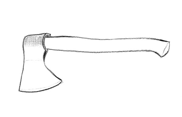 Топор раскраска для детей