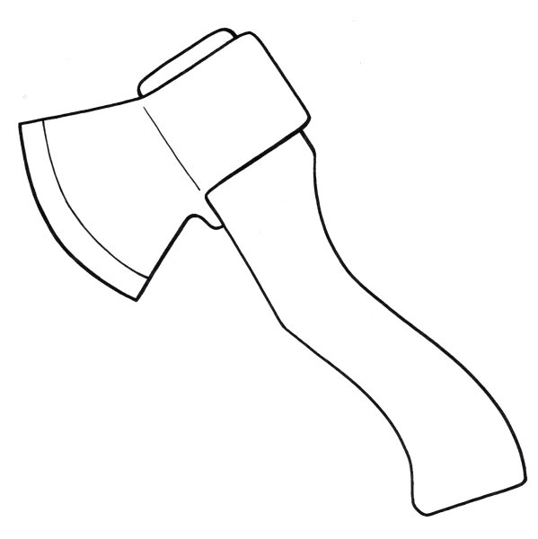 Топор рисунок карандашом