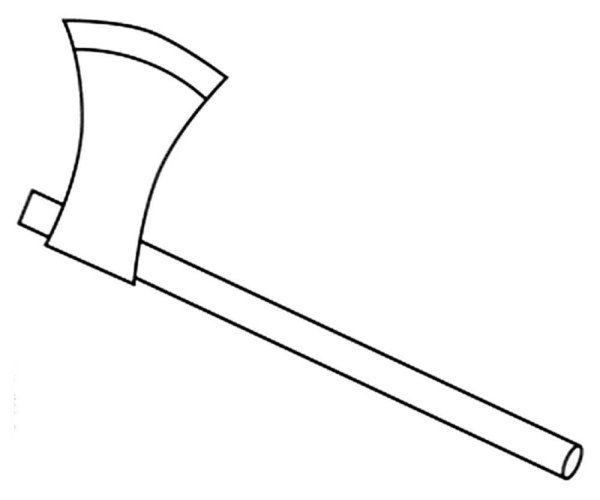 Топор распечатка