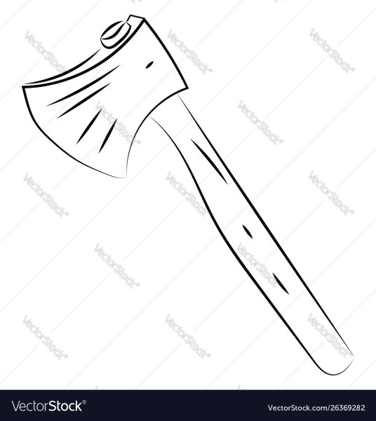 Секира рисунок карандашом