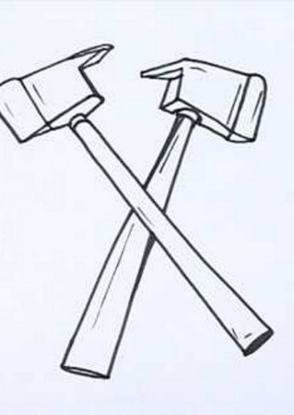 Топор раскраска