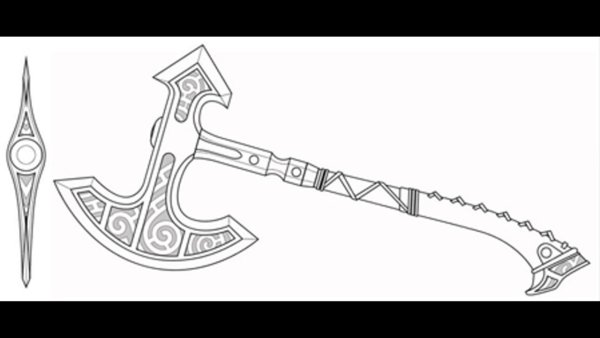 Топор схематично