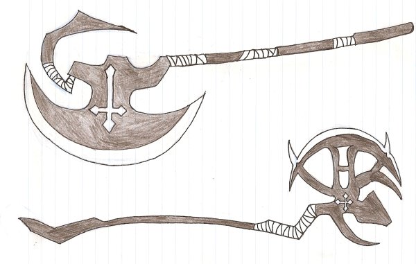 Топор карандашом