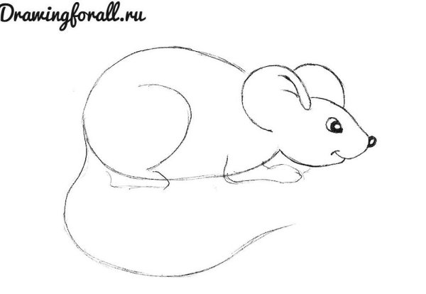 Поэтапное рисование мыши
