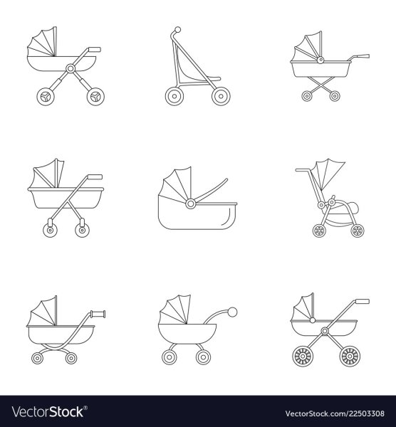 Детская коляска иконка