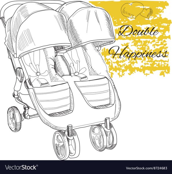 Раскраска коляска сидячая